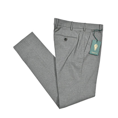BERWICH “MORELLO” ストレッチコットン ノータックパンツ グレー(grey) 46 | GUARDAROBA MILANO OFFICIAL STORE