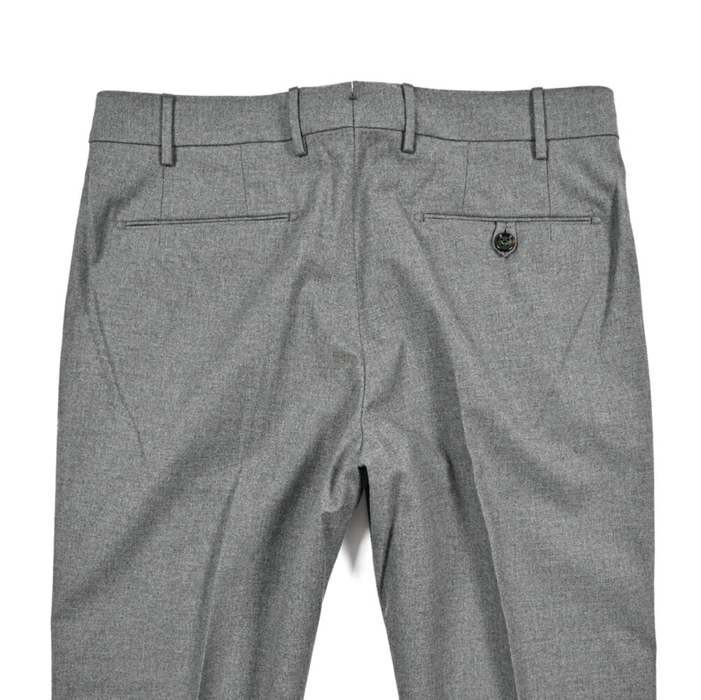 BERWICH “MORELLO” ストレッチコットン ノータックパンツ グレー(grey) 46 | GUARDAROBA MILANO OFFICIAL STORE