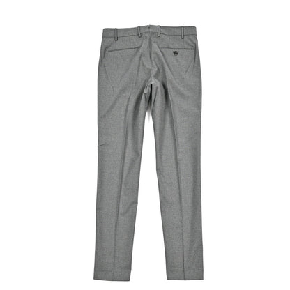 BERWICH “MORELLO” ストレッチコットン ノータックパンツ グレー(grey) 46 | GUARDAROBA MILANO OFFICIAL STORE