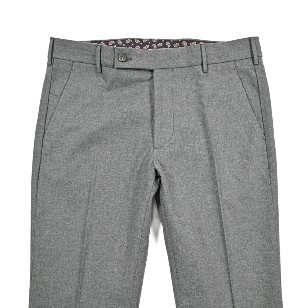 BERWICH “MORELLO” ストレッチコットン ノータックパンツ グレー(grey) 46 | GUARDAROBA MILANO OFFICIAL STORE