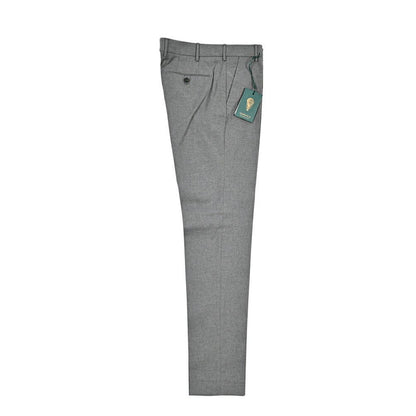 BERWICH “MORELLO” ストレッチコットン ノータックパンツ グレー(grey) 46 | GUARDAROBA MILANO OFFICIAL STORE