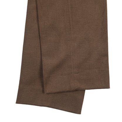 BERWICH “MORELLO” ストレッチコットン ノータックパンツ ブラウン(brown) 46 | GUARDAROBA MILANO OFFICIAL STORE