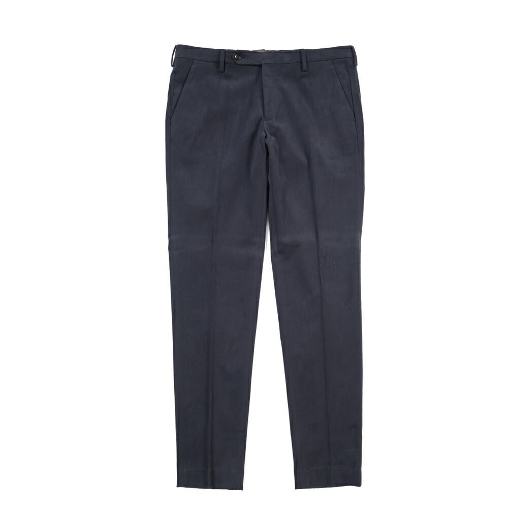 BERWICH “MORELLO” ストレッチコットン ノータックパンツ ネイビー(blue) 52 | GUARDAROBA MILANO OFFICIAL STORE