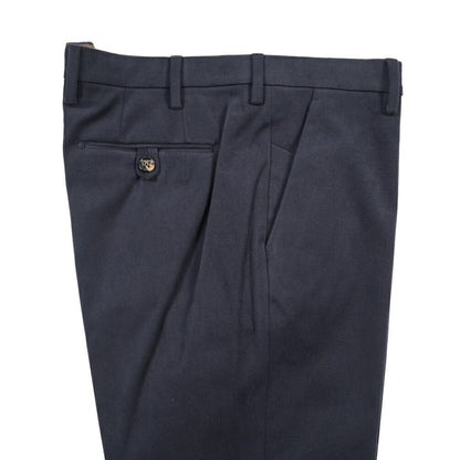 BERWICH “MORELLO” ストレッチコットン ノータックパンツ ネイビー(blue) 52 | GUARDAROBA MILANO OFFICIAL STORE