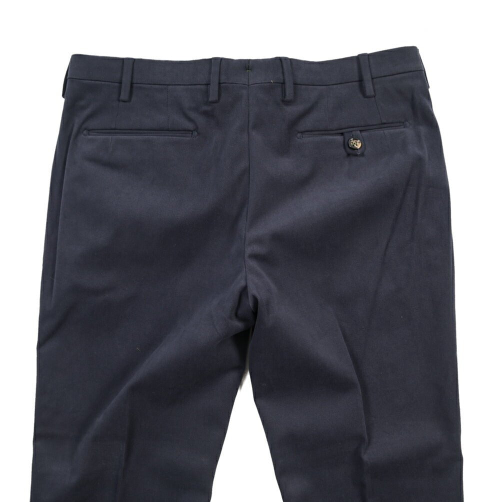 BERWICH “MORELLO” ストレッチコットン ノータックパンツ ネイビー(blue) 52 | GUARDAROBA MILANO OFFICIAL STORE