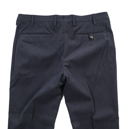 BERWICH “MORELLO” ストレッチコットン ノータックパンツ ネイビー(blue) 52 | GUARDAROBA MILANO OFFICIAL STORE