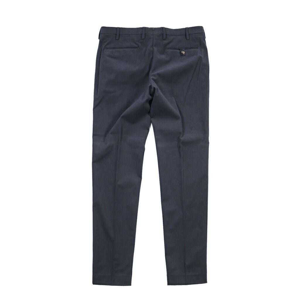 BERWICH “MORELLO” ストレッチコットン ノータックパンツ ネイビー(blue) 52 | GUARDAROBA MILANO OFFICIAL STORE