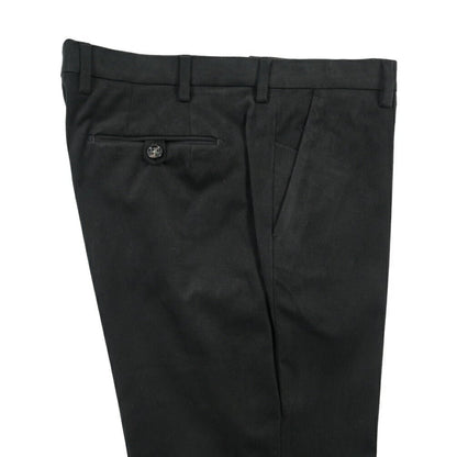 BERWICH “MORELLO” ストレッチコットン ノータックチノパンツ ブラック(black) 52 | GUARDAROBA MILANO OFFICIAL STORE