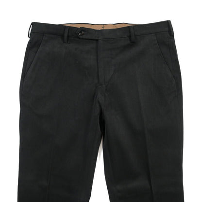 BERWICH “MORELLO” ストレッチコットン ノータックチノパンツ ブラック(black) 52 | GUARDAROBA MILANO OFFICIAL STORE