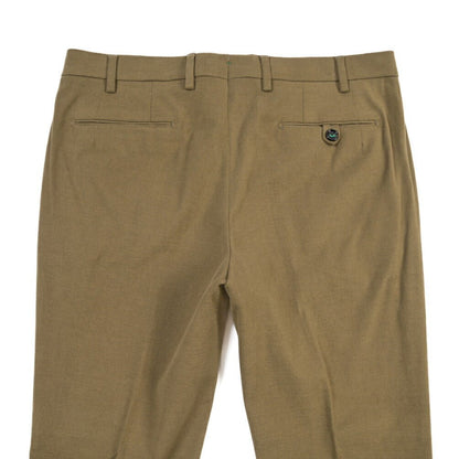 BERWICH “MORELLO” ストレッチコットン ノータックパンツ カーキグリーン(khaki) 50 | GUARDAROBA MILANO OFFICIAL STORE
