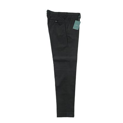 BERWICH “MORELLO” ストレッチコットン ノータックチノパンツ ブラック(black) 52 | GUARDAROBA MILANO OFFICIAL STORE