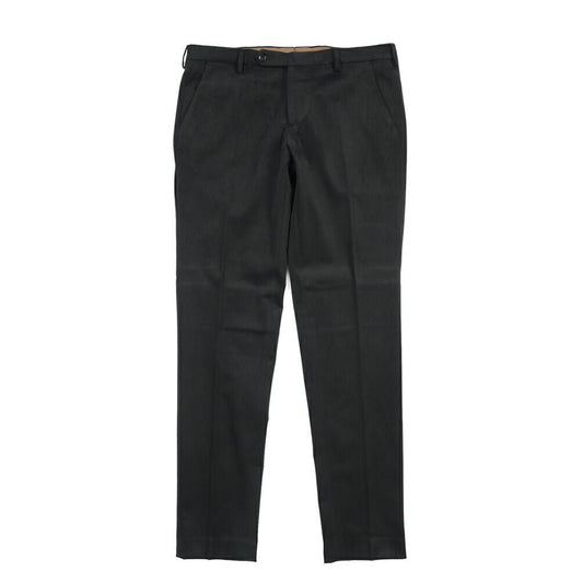 BERWICH “MORELLO” ストレッチコットン ノータックチノパンツ ブラック(black) 52 | GUARDAROBA MILANO OFFICIAL STORE
