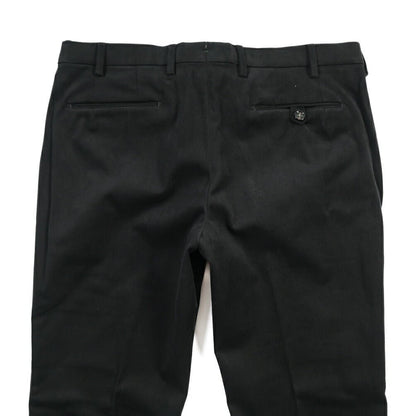 BERWICH “MORELLO” ストレッチコットン ノータックチノパンツ ブラック(black) 52 | GUARDAROBA MILANO OFFICIAL STORE
