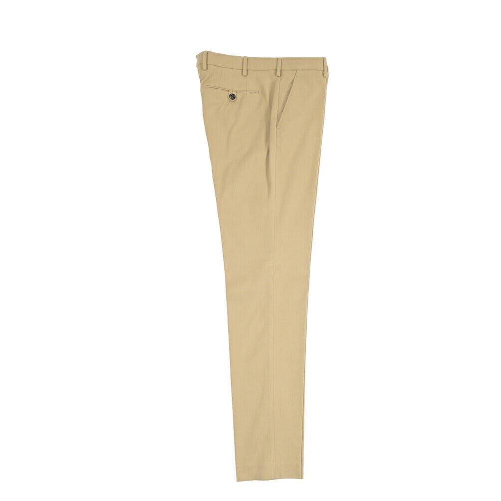BERWICH “MORELLO” ストレッチコットン ノータックチノパンツ ベージュ(beige) 48 | GUARDAROBA MILANO OFFICIAL STORE