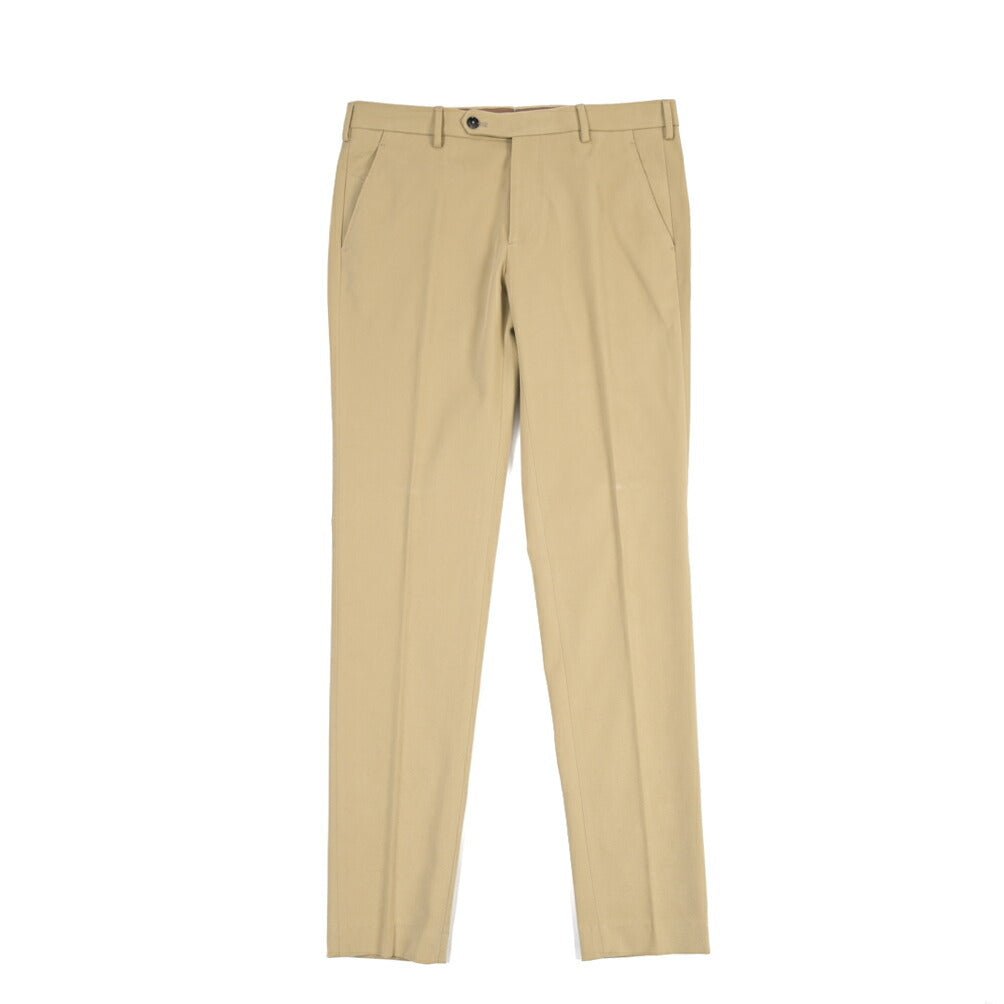 BERWICH “MORELLO” ストレッチコットン ノータックチノパンツ ベージュ(beige) 48 | GUARDAROBA MILANO OFFICIAL STORE
