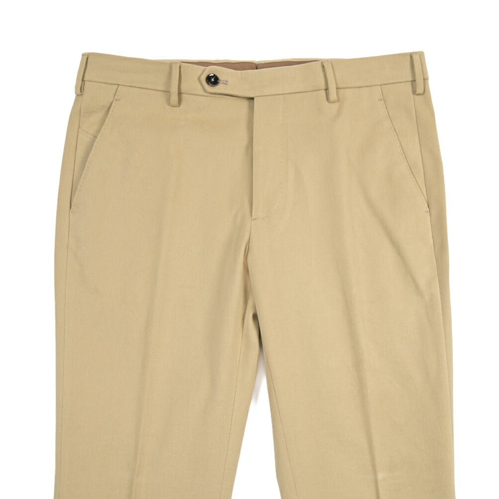 BERWICH “MORELLO” ストレッチコットン ノータックチノパンツ ベージュ(beige) 48 | GUARDAROBA MILANO OFFICIAL STORE