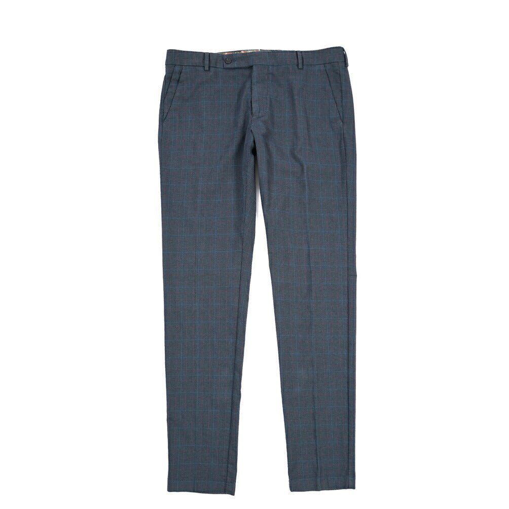 BERWICH “MORELLO” ストレッチコットン ノータックチノパンツ ネイビー(avioblu) 52 | GUARDAROBA MILANO OFFICIAL STORE