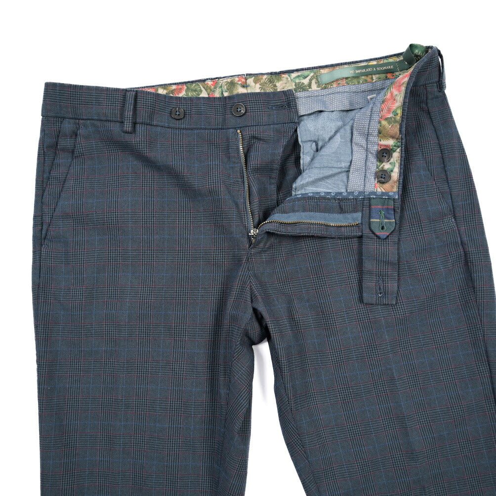 BERWICH “MORELLO” ストレッチコットン ノータックチノパンツ ネイビー(avioblu) 52 | GUARDAROBA MILANO OFFICIAL STORE