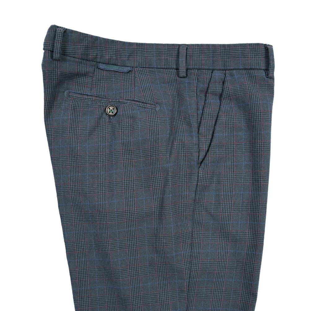 BERWICH “MORELLO” ストレッチコットン ノータックチノパンツ ネイビー(avioblu) 52 | GUARDAROBA MILANO OFFICIAL STORE