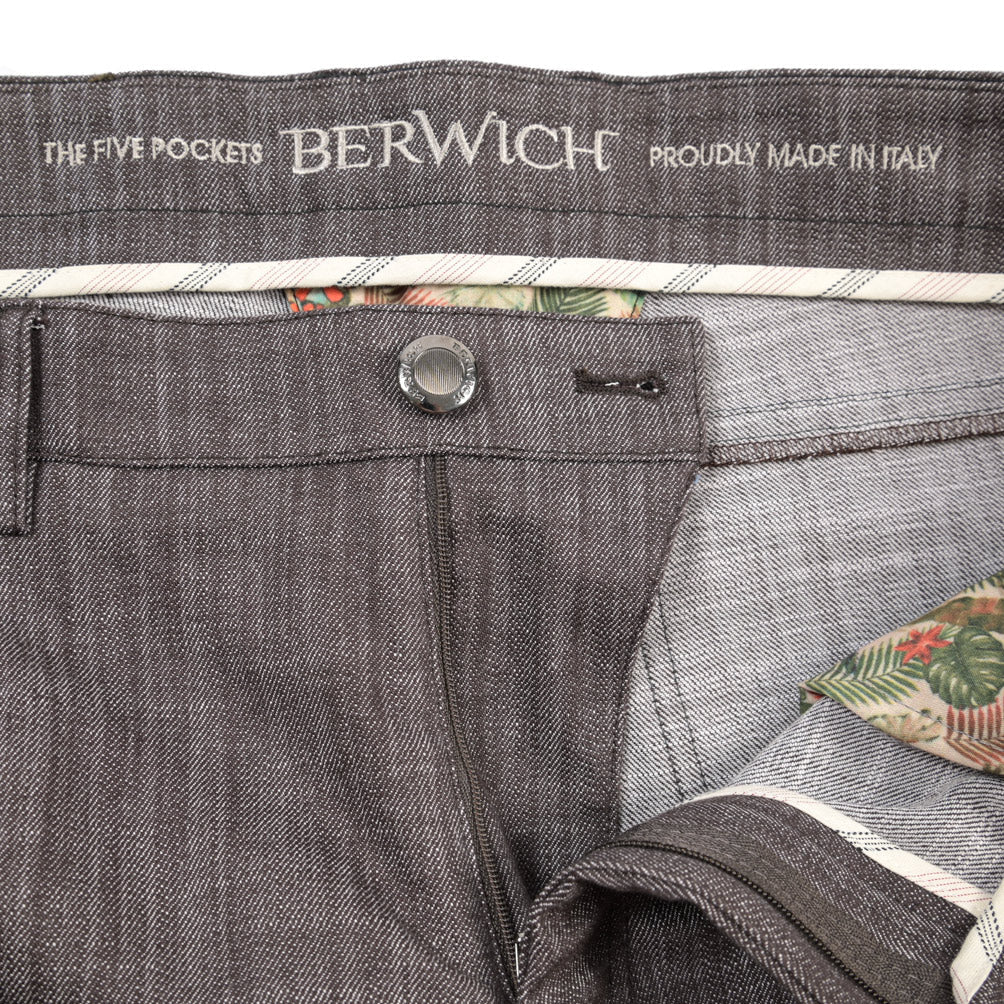 BERWICH “MORELLO 5TALC19” ストレッチデニム カラージーンズ ブラウン（brown) 35 | GUARDAROBA MILANO OFFICIAL STORE