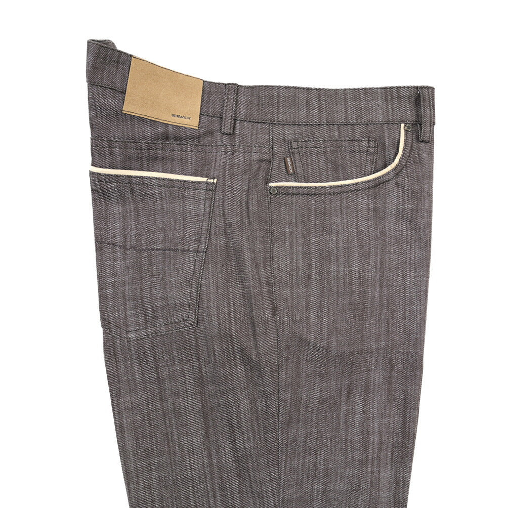 BERWICH “MORELLO 5TALC19” ストレッチデニム カラージーンズ ブラウン（brown) 35 | GUARDAROBA MILANO OFFICIAL STORE