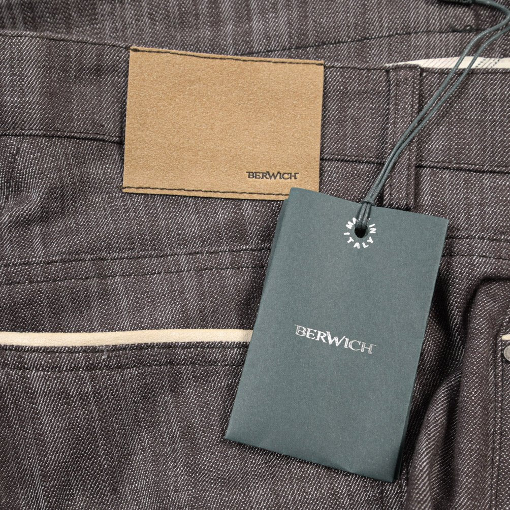 BERWICH “MORELLO 5TALC19” ストレッチデニム カラージーンズ ブラウン（brown) 35 | GUARDAROBA MILANO OFFICIAL STORE