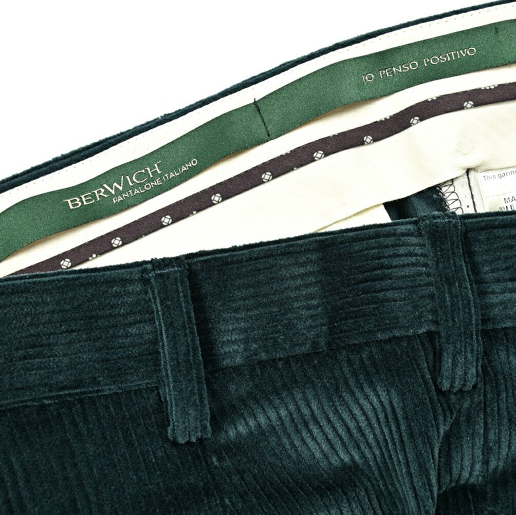 BERWICH MORELLO ストレッチコットン 中畝コーデュロイノータックスラックス｜GUARDAROBA MILANO OFFICIAL STORE