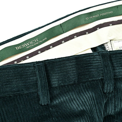 BERWICH MORELLO ストレッチコットン 中畝コーデュロイノータックスラックス｜GUARDAROBA MILANO OFFICIAL STORE