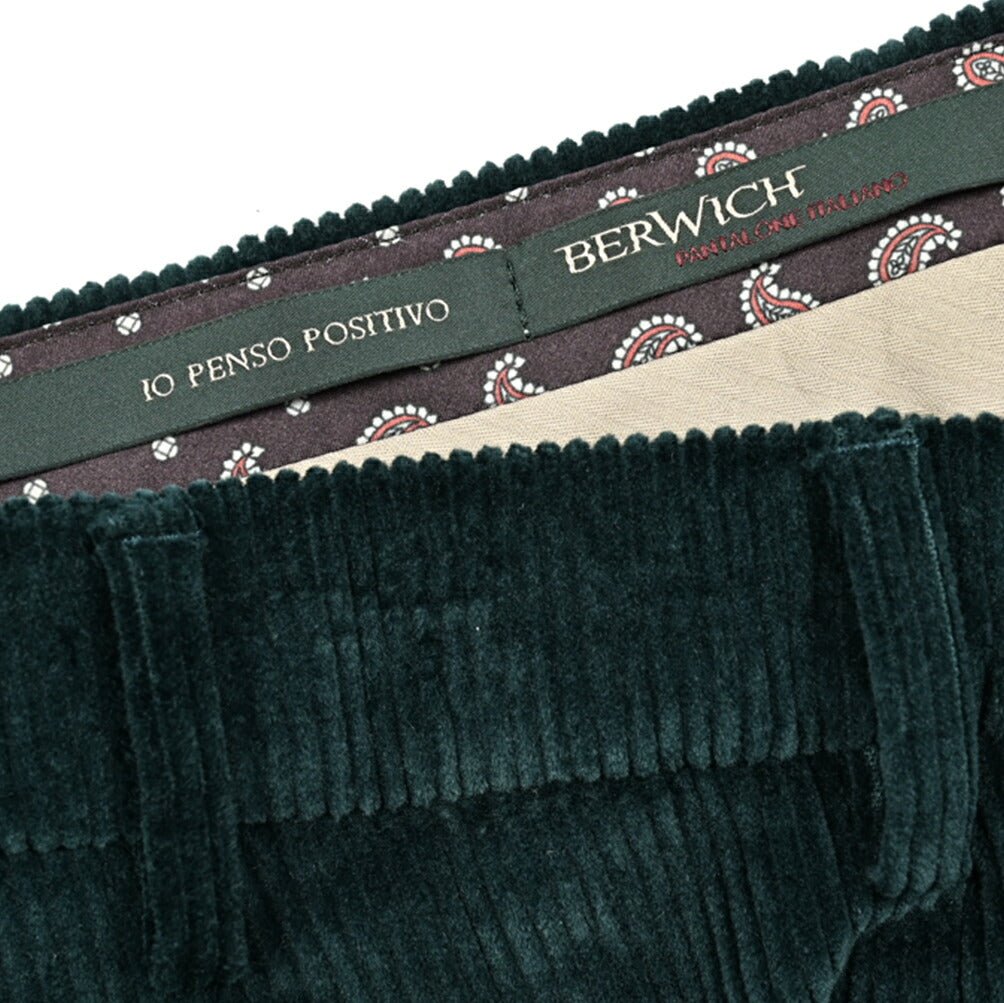 BERWICH MORELLO ストレッチコットン 中畝コーデュロイノータックスラックス｜GUARDAROBA MILANO OFFICIAL STORE