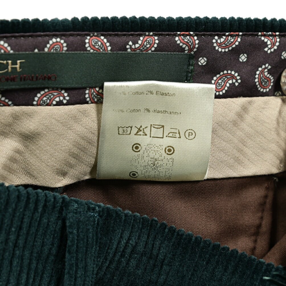 BERWICH MORELLO ストレッチコットン 中畝コーデュロイノータックスラックス｜GUARDAROBA MILANO OFFICIAL STORE