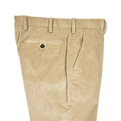 BERWICH “MORELLO CROP” ストレッチコットン 中畝コーデュロイノータックパンツ ベージュ(beige) 46 | GUARDAROBA MILANO OFFICIAL STORE