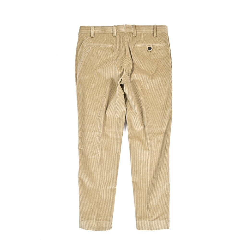 BERWICH “MORELLO CROP” ストレッチコットン 中畝コーデュロイノータックパンツ ベージュ(beige) 46 | GUARDAROBA MILANO OFFICIAL STORE