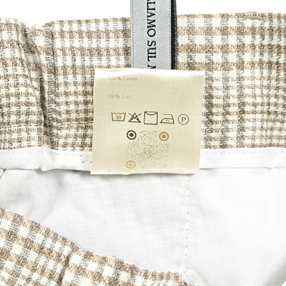 BERWICH MORELLO ELAX リネン100% ノータックスラックス｜422170 - 48｜GUARDAROBA MILANO OFFICIAL STORE