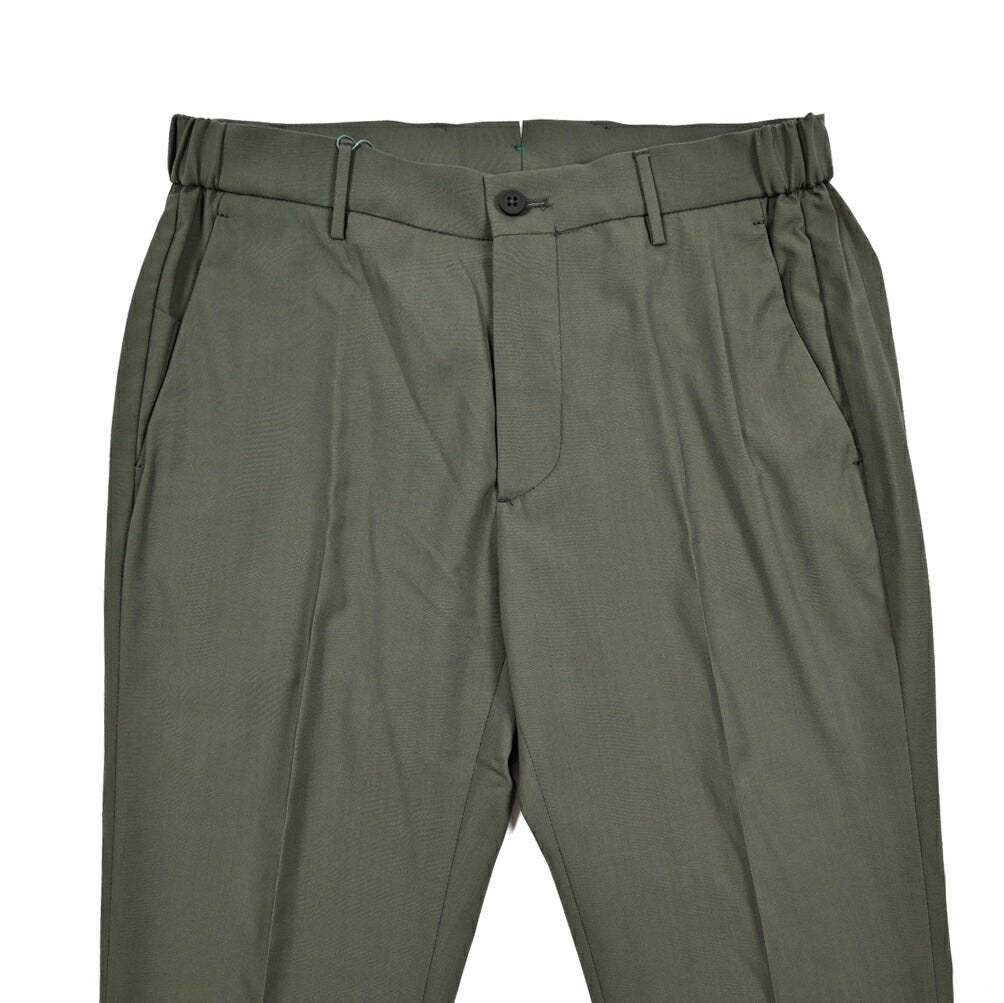 BERWICH "MORELLO ELAX" ストレッチウール ノータックスリムスラックス｜424445 - 46｜GUARDAROBA MILANO OFFICIAL STORE