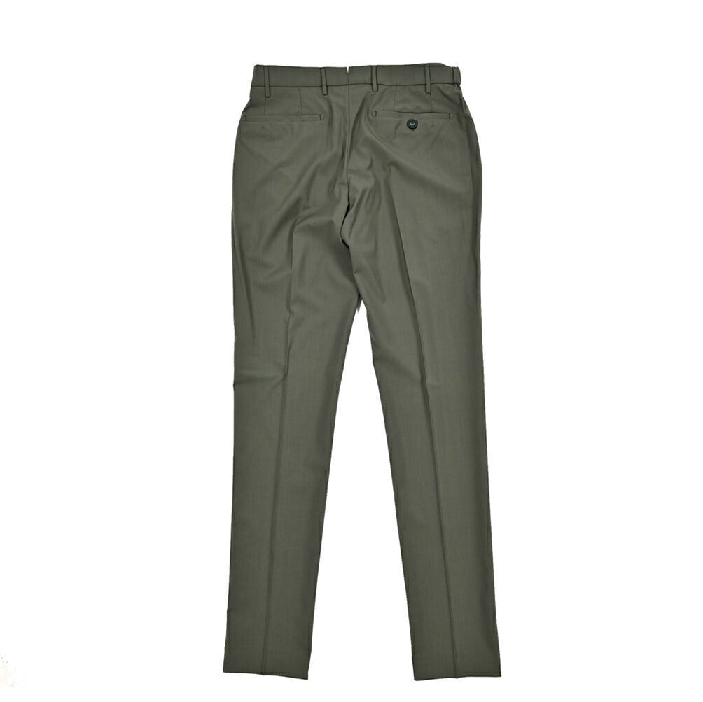 BERWICH "MORELLO ELAX" ストレッチウール ノータックスリムスラックス｜424445 - 46｜GUARDAROBA MILANO OFFICIAL STORE
