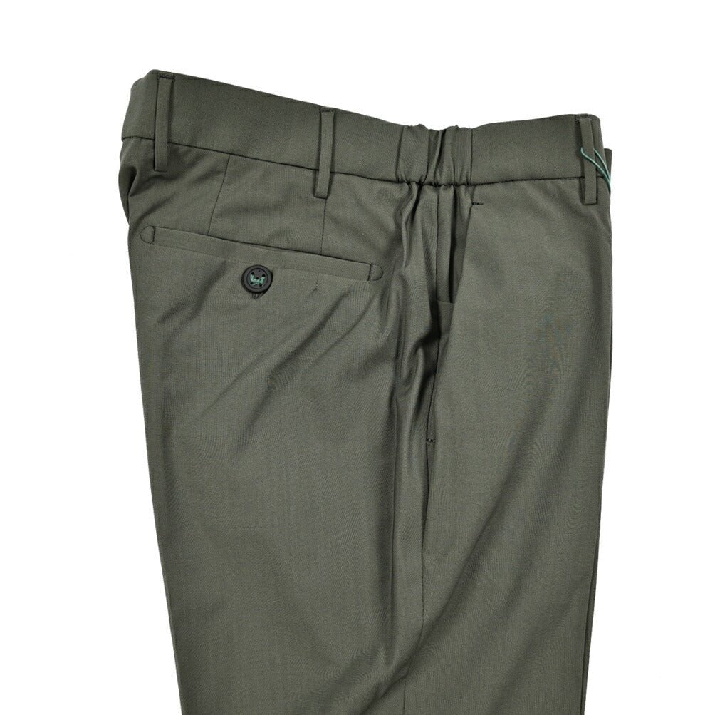 BERWICH "MORELLO ELAX" ストレッチウール ノータックスリムスラックス｜424445 - 46｜GUARDAROBA MILANO OFFICIAL STORE