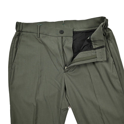 BERWICH "MORELLO ELAX" ストレッチウール ノータックスリムスラックス｜424445 - 46｜GUARDAROBA MILANO OFFICIAL STORE