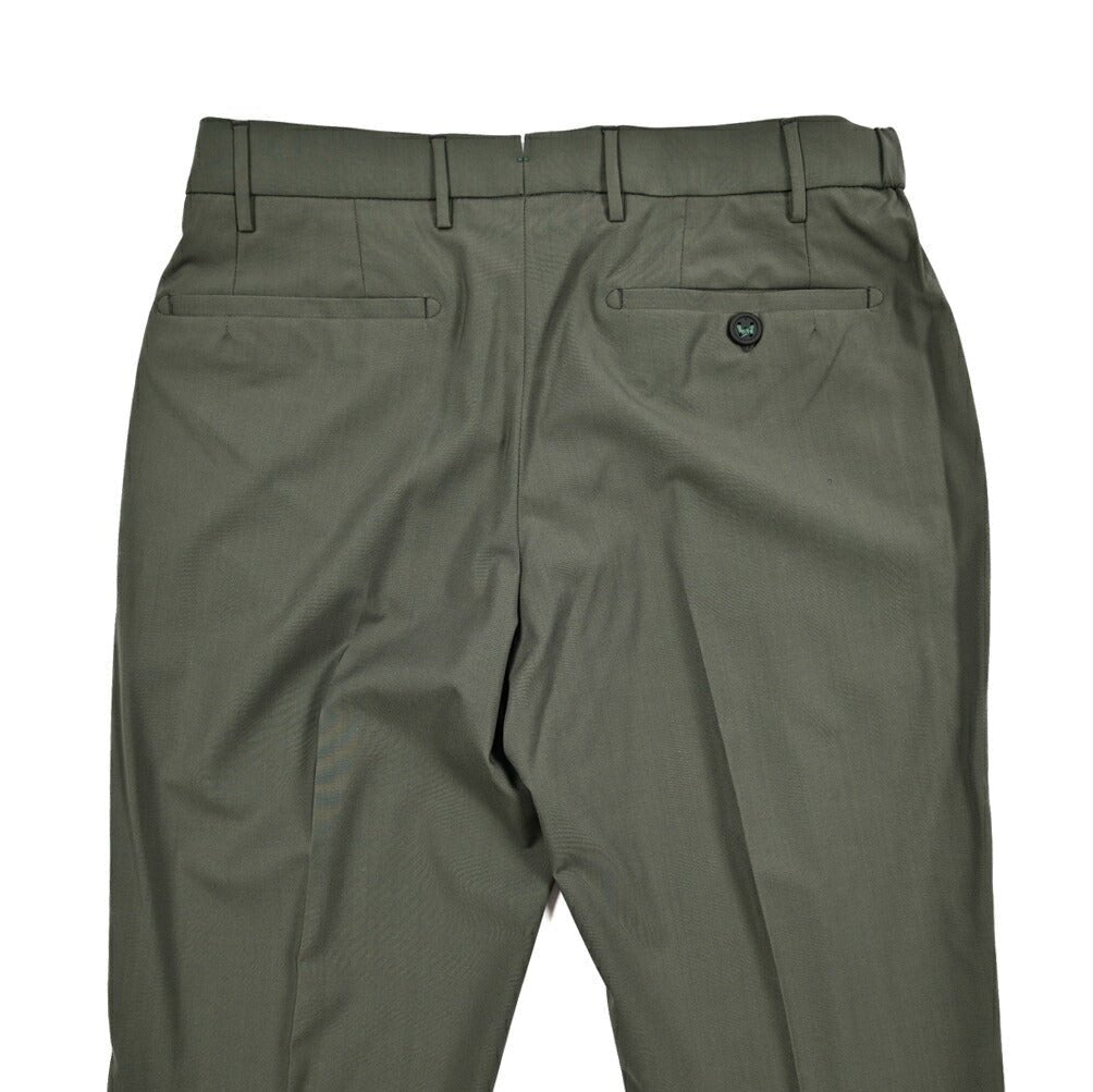 BERWICH "MORELLO ELAX" ストレッチウール ノータックスリムスラックス｜424445 - 46｜GUARDAROBA MILANO OFFICIAL STORE