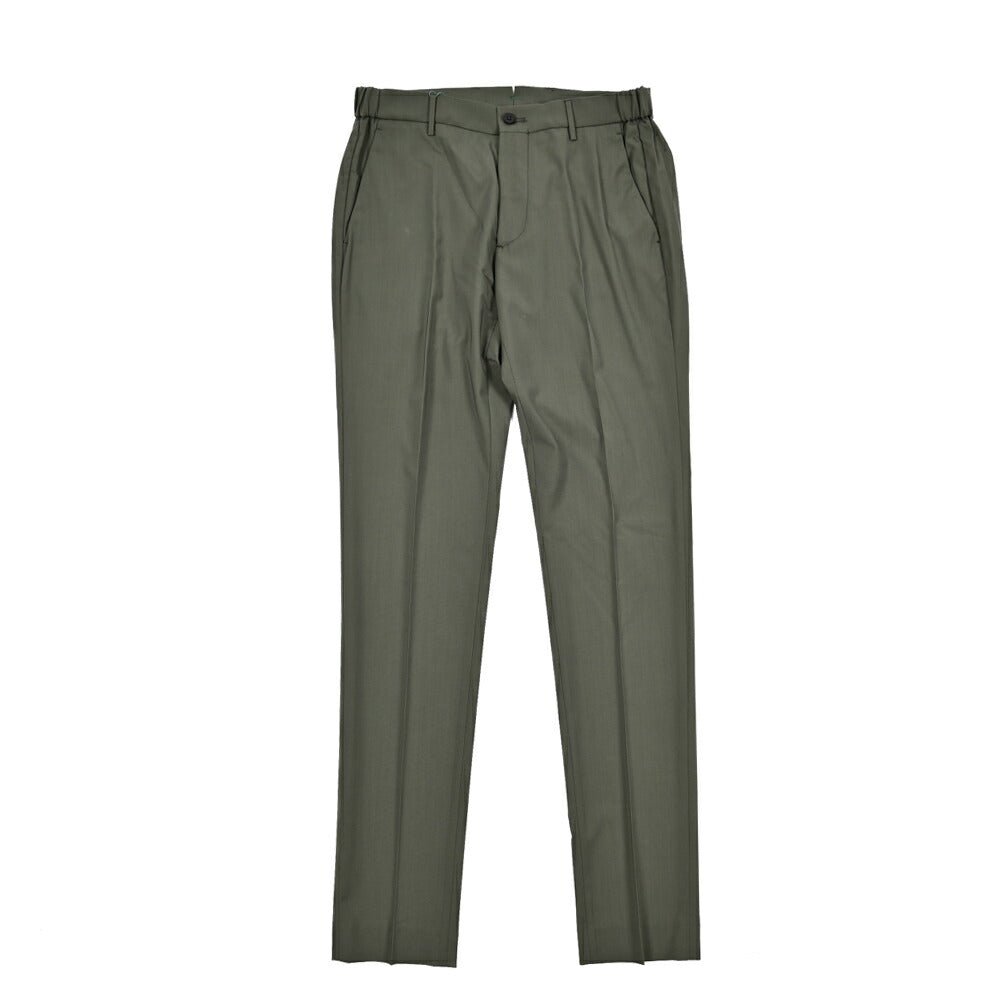 BERWICH "MORELLO ELAX" ストレッチウール ノータックスリムスラックス｜424445 - 46｜GUARDAROBA MILANO OFFICIAL STORE