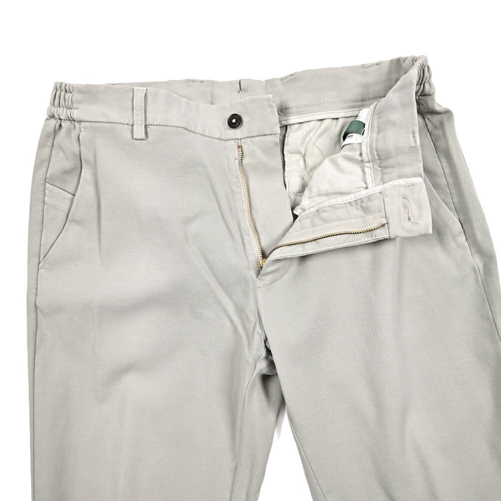 BERWICH "MORELLO ELAX" ビスコース混コットン ノータックパンツ｜433911-46｜GUARDAROBA MILANO OFFICIAL STORE