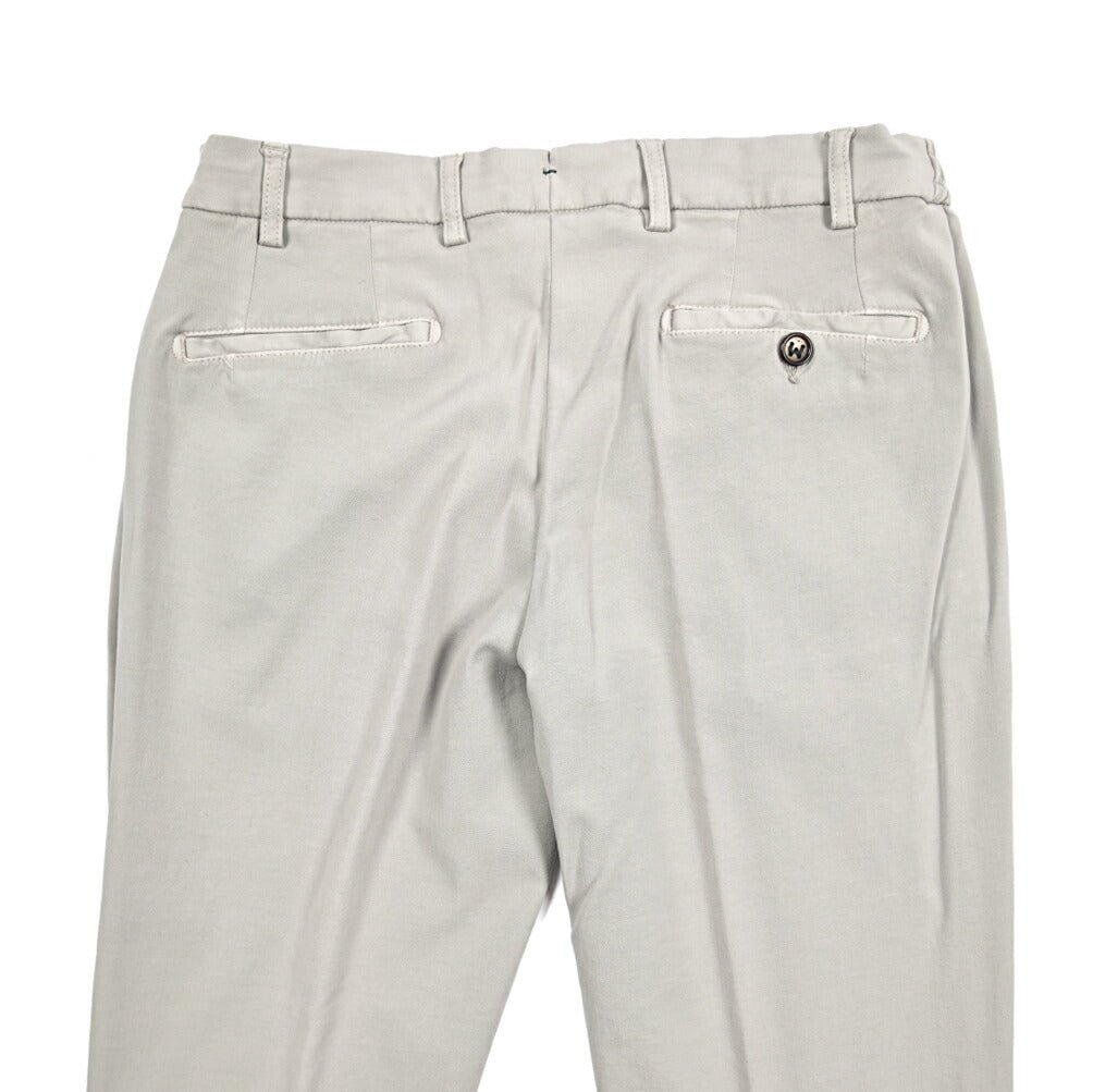 BERWICH "MORELLO ELAX" ビスコース混コットン ノータックパンツ｜433911-46｜GUARDAROBA MILANO OFFICIAL STORE