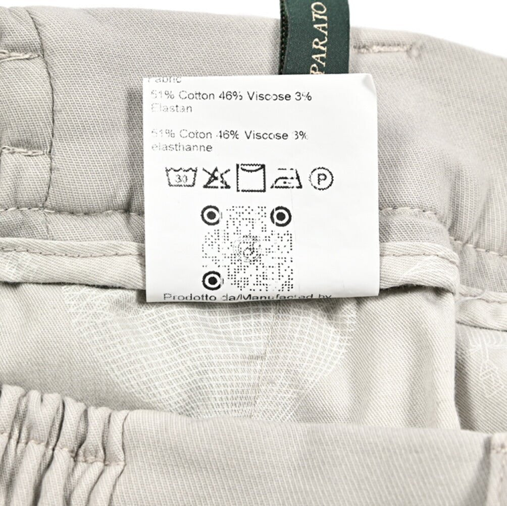 BERWICH "MORELLO ELAX" ビスコース混コットン ノータックパンツ｜433911-46｜GUARDAROBA MILANO OFFICIAL STORE