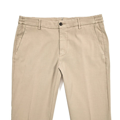 BERWICH "MORELLO ELAX" ビスコース混コットン ノータックパンツ｜434010-46｜GUARDAROBA MILANO OFFICIAL STORE