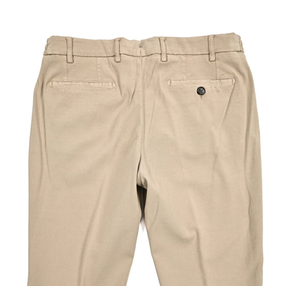 BERWICH "MORELLO ELAX" ビスコース混コットン ノータックパンツ｜434010-46｜GUARDAROBA MILANO OFFICIAL STORE