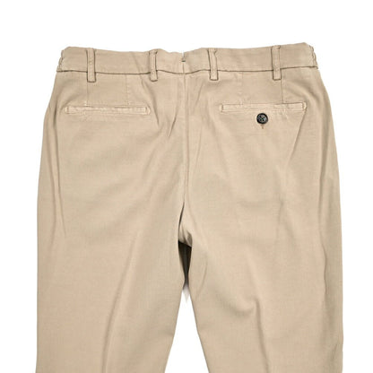 BERWICH "MORELLO ELAX" ビスコース混コットン ノータックパンツ｜434010-46｜GUARDAROBA MILANO OFFICIAL STORE