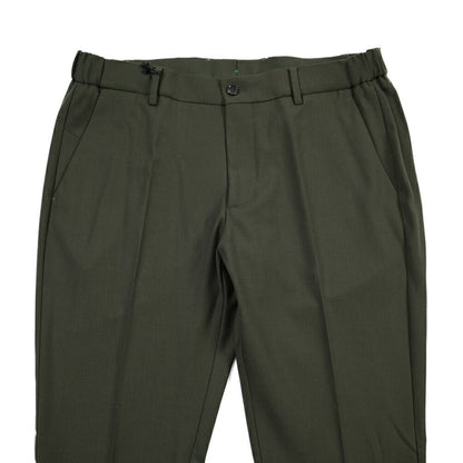 BERWICH “MORELLO ELAX” ストレッチウール ノータックスラックス カーキグリーン(dk green) 50 | GUARDAROBA MILANO OFFICIAL STORE
