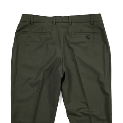 BERWICH “MORELLO ELAX” ストレッチウール ノータックスラックス カーキグリーン(dk green) 50 | GUARDAROBA MILANO OFFICIAL STORE