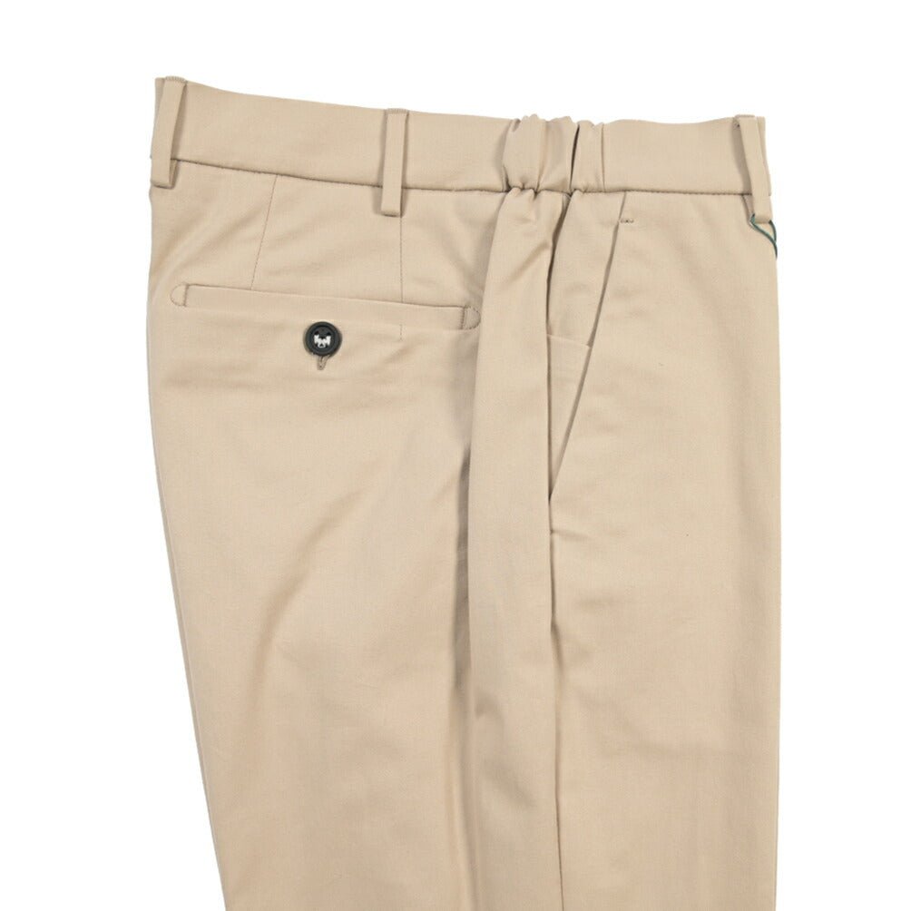 BERWICH “MORELLO ELAX” ストレッチコットン ノータックチノパンツ ベージュ(sand) 46 | GUARDAROBA MILANO OFFICIAL STORE
