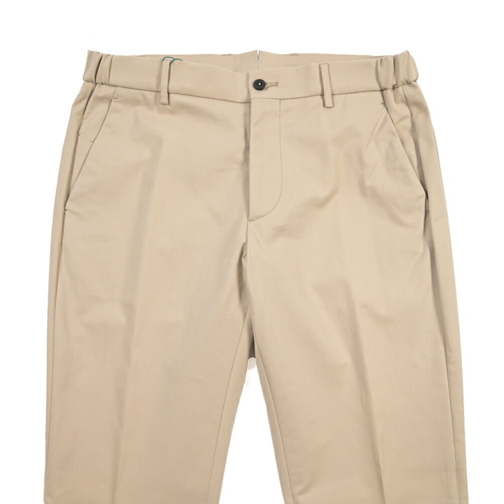 BERWICH “MORELLO ELAX” ストレッチコットン ノータックチノパンツ ベージュ(sand) 46 | GUARDAROBA MILANO OFFICIAL STORE