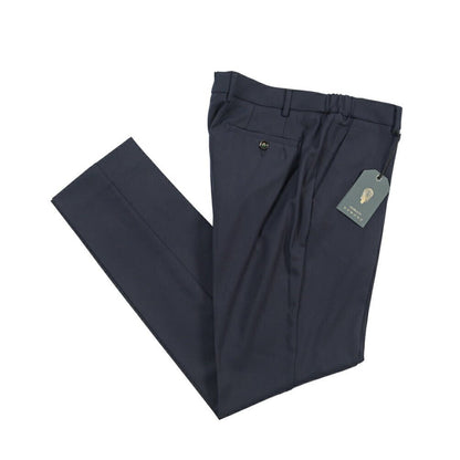 BERWICH “MORELLO ELAX” 高機能ストレッチウール ノータックスラックス ネイビー(navy) 50 | GUARDAROBA MILANO OFFICIAL STORE